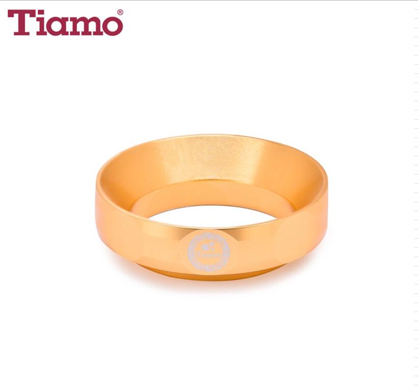 TIAMO 1434 沖煮把手鋁合金接粉器 金色